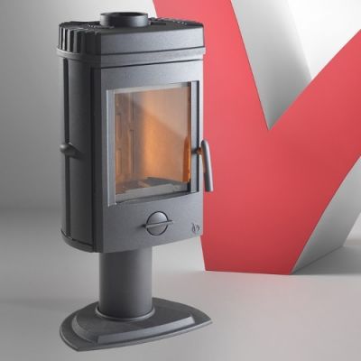 Piec wolnostojący 8 kW MESNIL antracyt