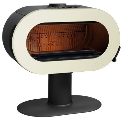 Piec wolnostojący 10 kW FIFTY kremowa emalia