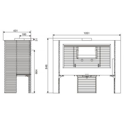Piec wolnostojący 12 kW ITAYA antracyt