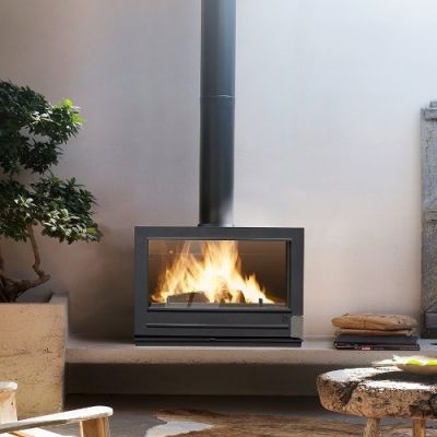 Piec wolnostojący 14 kW PRESTON antracyt