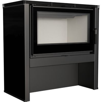 Wkład kominkowy 12 kW JUNO panel czarny
