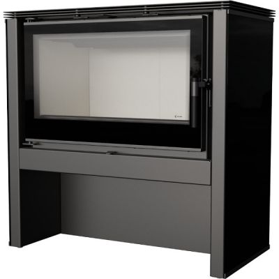 Wkład kominkowy 12 kW JUNO panel czarny