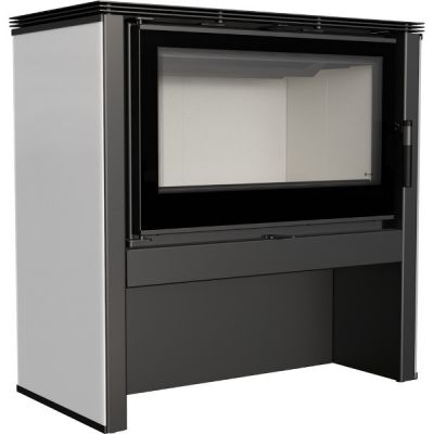 Wkład kominkowy 12 kW JUNO panel biały