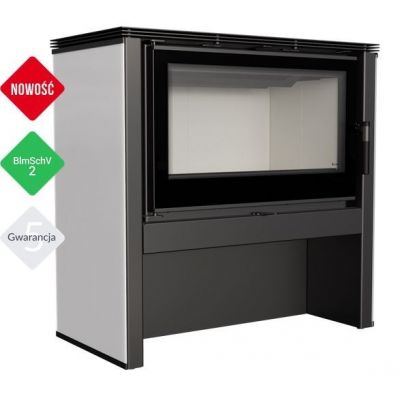 Wkład kominkowy 12 kW JUNO panel biały