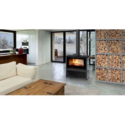 Wkład kominkowy 12 kW JUNO panel biały