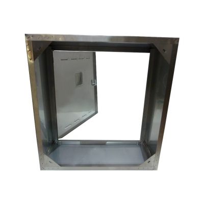 Skrzynka szafka gazowa  szlif nierdzewna bez pleców 60x60x25cm