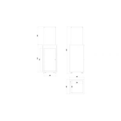 Ogrzewacz gazowy PATIO M panel biały