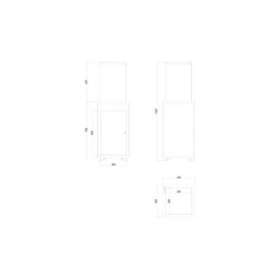 Ogrzewacz gazowy PATIO MINI M panel czarny