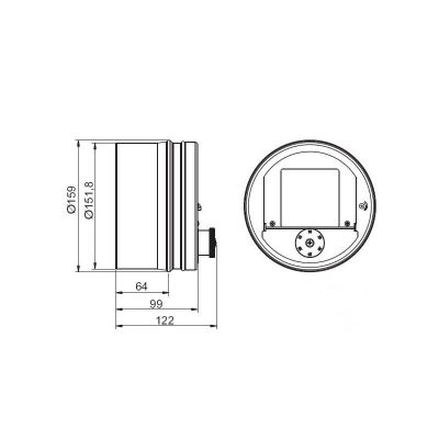 Regulator ciągu kominowego RCO-CH 150 Darco 