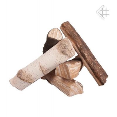 Eelementy ozdobne drewienka ceramiczne MIX