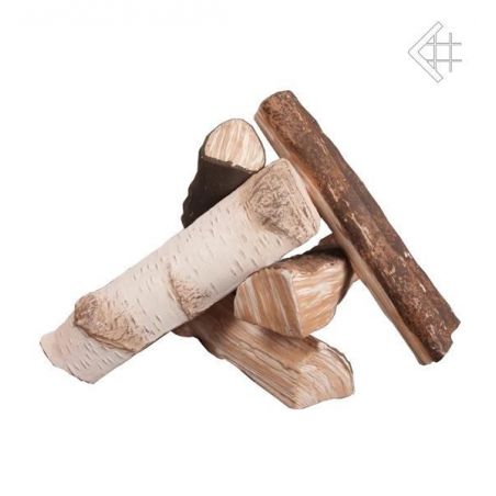 Eelementy ozdobne drewienka ceramiczne MIX