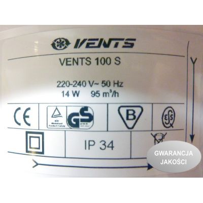 Wentylator osiowy S standard VENTS