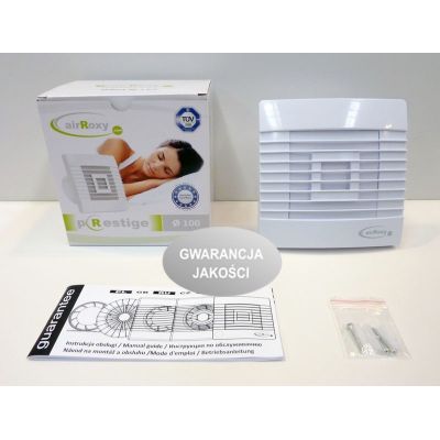 Wentylator osiowy PRESTIGE ZG TS żaluzja + timer airRoxy
