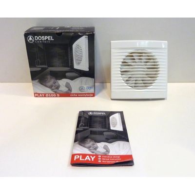 Wentylator osiowy PLAY CLASSIC fi 100 WCH timer + higrostat DOSPEL