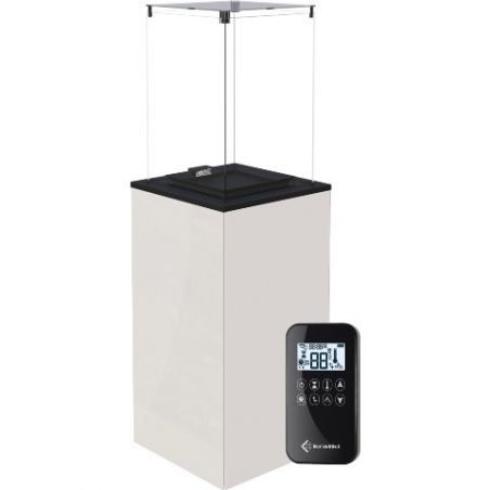 Ogrzewacz gazowy PATIO MINI panel biały na pilota