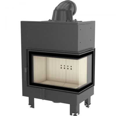 Wkład kominkowy 10 kW MBM P BS prawy (szyby łączone bez szprosa)