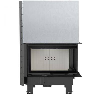 Wkład kominkowy 10 kW MBM P BS G prawy, gilotyna (szyby łączone bez szprosa)