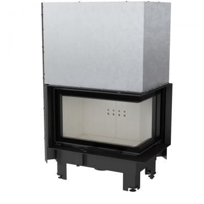 Wkład kominkowy 10 kW MBM P BS G prawy, gilotyna (szyby łączone bez szprosa)