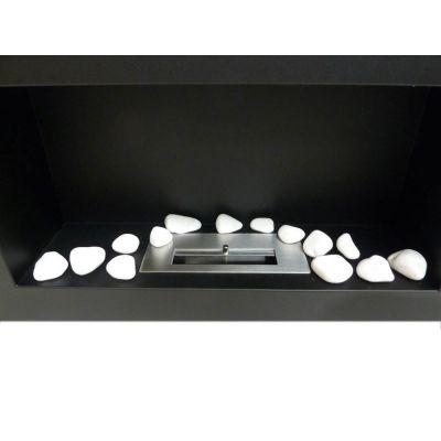 Biokominek GOLF CZARNY Z SZYBĄ  648x374mm