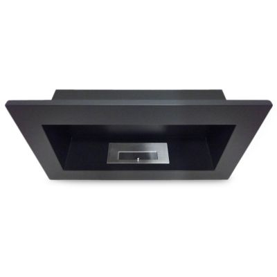 Biokominek GOLF CZARNY Z SZYBĄ  648x374mm
