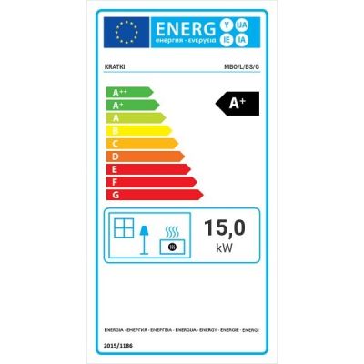 Wkład kominkowy 15 kW MBO L BS G lewy, gilotyna (szyby łączone bez szprosa)