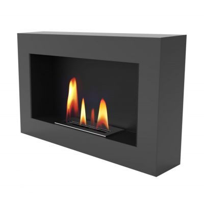 Biokominek 706x403 mm czarny box