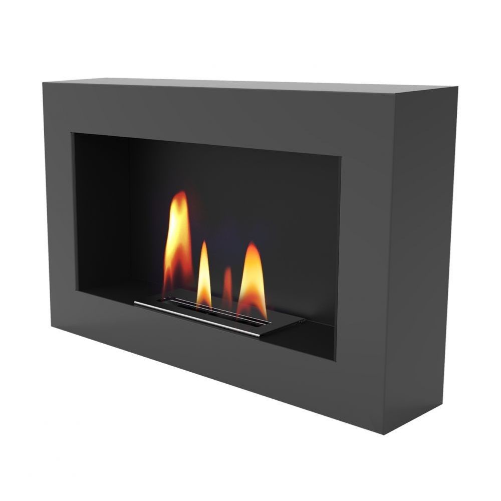 Biokominek 706x403 mm czarny box