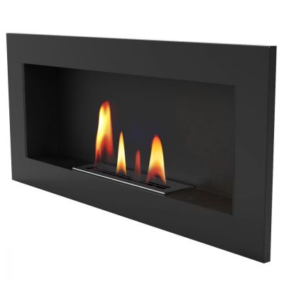 Biokominek 706x403 mm czarny box