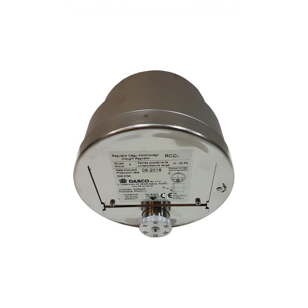 Regulator ciągu z redukcją fi 150/130 mm