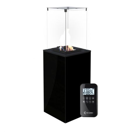Ogrzewacz gazowy wolnostojący PATIO szkło/czarny 
