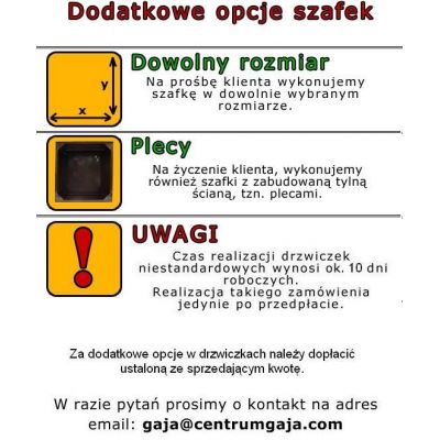 Skrzynka Szafka Gazowa 60x60x25cm NIERDZEWNA SZLIF