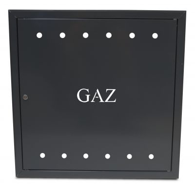 Drzwiczki gazowe antracyt 60x60 cm z kluczem GAZ