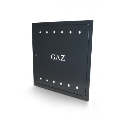 Drzwiczki gazowe antracyt 60x60 cm z kluczem GAZ