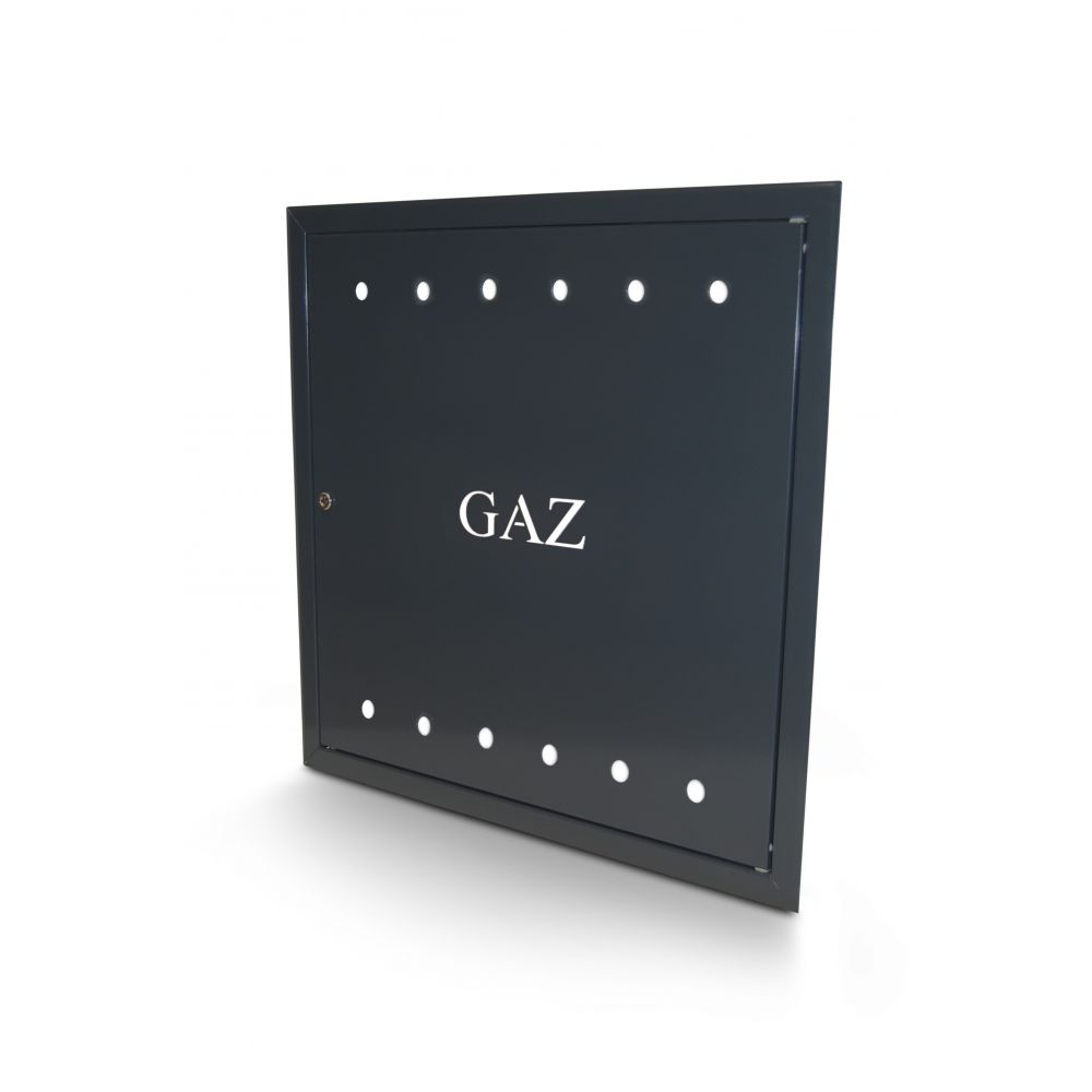 Drzwiczki gazowe antracyt 60x60 cm z kluczem GAZ