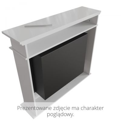 Biokominek JUNE biały z biopojemnikiem TÜV