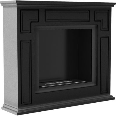 Biokominek MARCH 995x857 mm czarny z biopojemnikiem TÜV