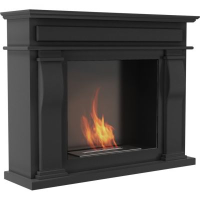 Biokominek OCTOBER 1150x959 mm czarny z biopojemnikiem TÜV