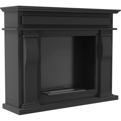 Biokominek OCTOBER 1150x959 mm czarny z biopojemnikiem TÜV