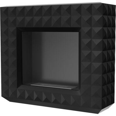 Biokominek EGZUL 1130x973 czarny z biopojemnikiem TÜV
