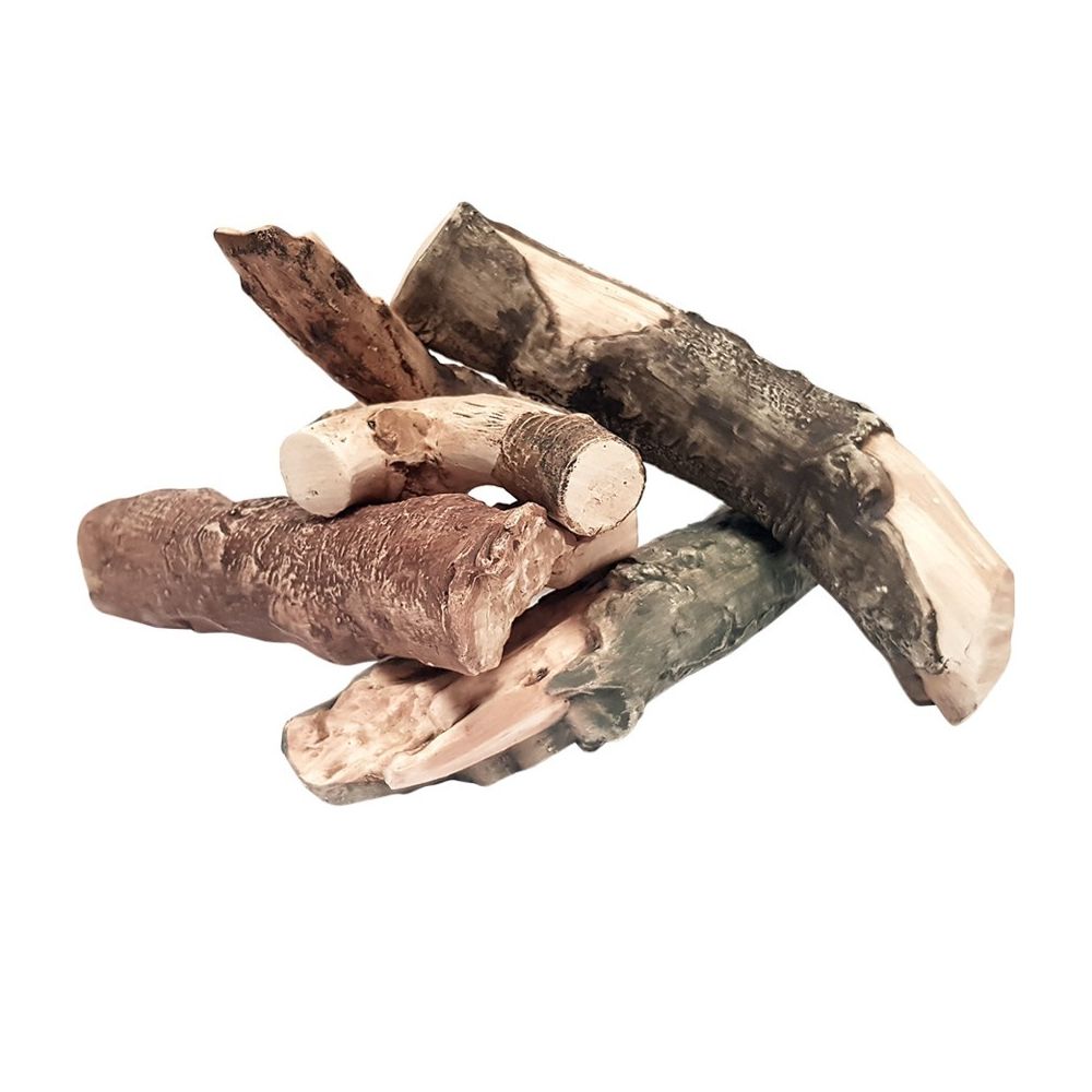 Drewienka do biokominków 5szt ceramiczne MIX VII