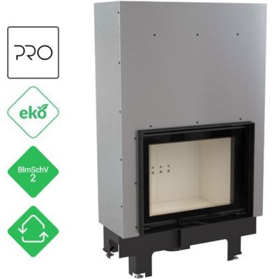 Wkład kominkowy 10 kW MBM gilotyna z płaszczem wodnym i wężownicą