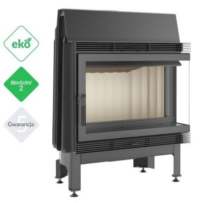 Wkład kominkowy 11 kW BLANKA 670/570 prawy BS (szyby łączone bez szprosu)