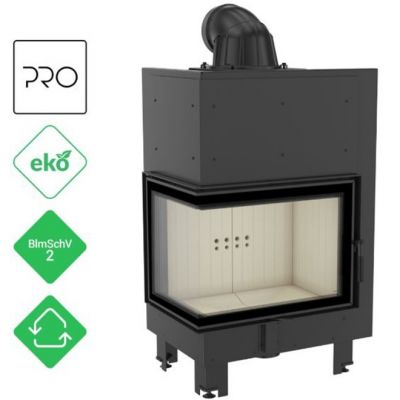 Wkład kominkowy 13 kW MBZ L BS lewy (szyby łączone bez szprosa)