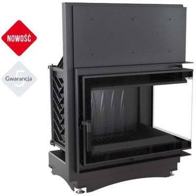 Wkład kominkowy 18 kW OLIWIA DECO prawy (szyby łączone bez szprosa)