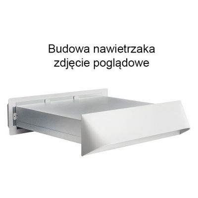 Nawietrzak wentylacyjny prostokątny NP2-CH/CH chromonikiel