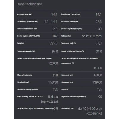 Kocioł na pellet 15 kW BAL EKO 15 MINI