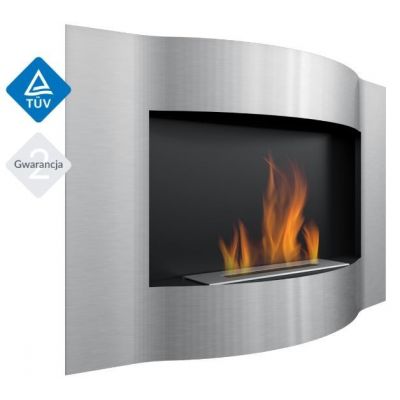 Biokominek LIMA szlifowany 1000x700mm z biopojemnikiem TÜV