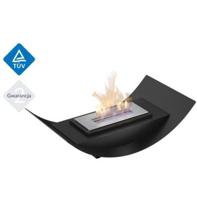 Biokominek MISA MINI 470x260 mm czarny z biopojemnikiem TÜV