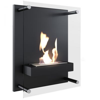 Biokominek GLASS czarny z certyfikatem TÜV