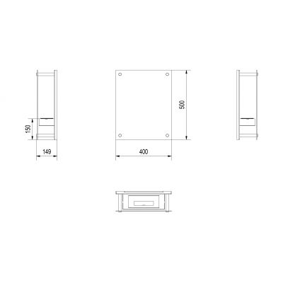 Biokominek GLASS czarny z certyfikatem TÜV